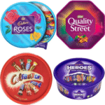 Chocolate Tubs Bundle – 5-Pack of Heroes, Roses, Celebrations, Quality Street & Chocolate Orange