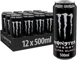 Monster Energy Drink Ultra Black Zero Sugar Pack of 500ml - Image 2
