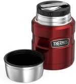 Thermos Stainless Steel Vacuum Insulated Food Flask, 2 pack in Black/Red - Image 3