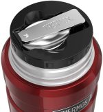 Thermos Stainless Steel Vacuum Insulated Food Flask, 2 pack in Black/Red - Image 4