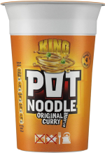 Pot Noodle Original Curry Flavour King Size Pack of 12x114g