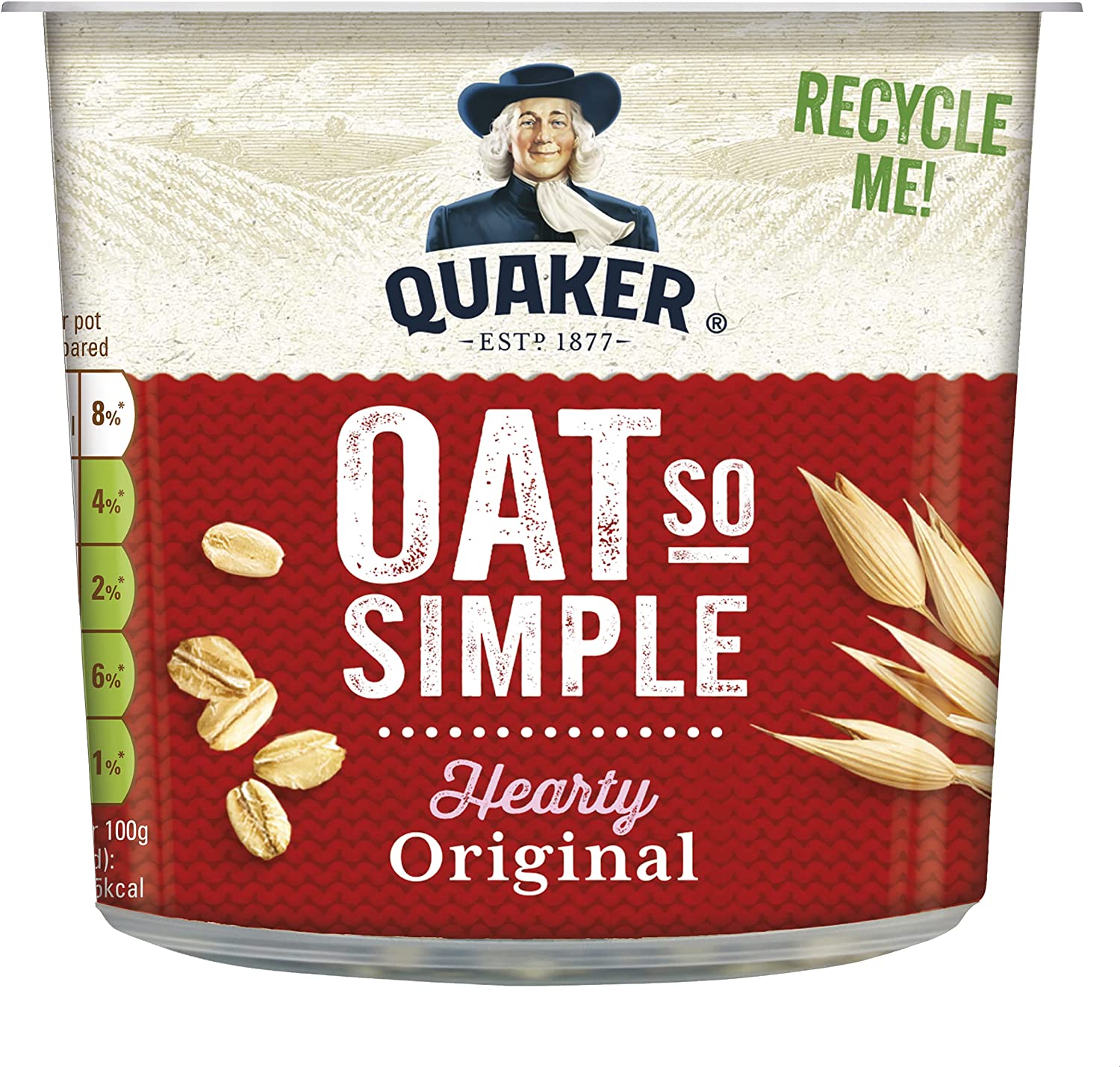 81HXvpqEocL._AC_SL1500.jpg Quaker Oat So Simple Original Porridge Pots Pack of 8x45g - Image 1