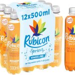 Rubicon Spring Orange Mango Flavoured Sparkling Spring Water Pack of 12x500ml