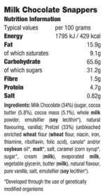 Snappers Milk Chocolate and Caramel Pretzels, 567g - Image 3