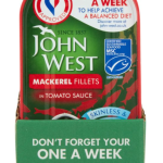 John West Mackerel Fillets in Tomato Sauce Pack of 10x125g