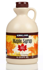 Kirkland Signature 100% Pure Grade A Amber Maple Syrup Pack of 1x1L