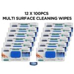 DEEP FRESH White Soap Scented Multi Surface Cleaning Wipes – 12 Packs x 100 Wipes