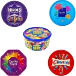 Chocolate Tubs Bundle – 5-Pack of Heroes, Roses, Celebrations, Quality Street   Chocolate Sweet Shop