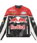 Red Bull Leather Racing Jacket - VELOCE