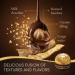 Ferrero Rocher Premium Pralines Milk   Hazelnut Chocolate Gift Boxes, Individually Wrapped Gifts, 12 Packs (62.5g each) - Image 5