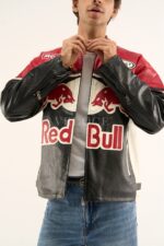 Red Bull Leather Racing Jacket - VELOCE