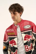 Red Bull Leather Racing Jacket - VELOCE